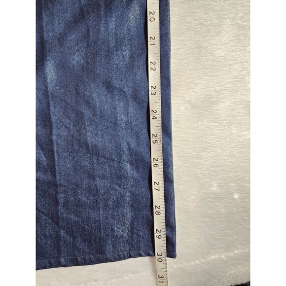 Belma Plus Denim One Shoulder Jumpsuit - Drk Blue - SZ 1X - Picture 6 of 12